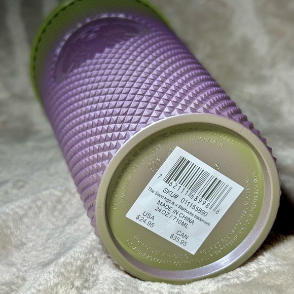 Starbucks Green & Purple Ombré Studded Tumbler 24oz - Picture 4 of 4